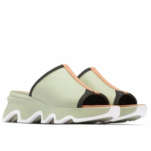 SOREL Kinetic Impact Slide High Sandal, Safari/Dream Color - Picture 2 of 12